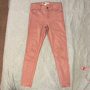 Old Navy Pink Sateen Rockstar Super Skinny Jeans. Size 2.